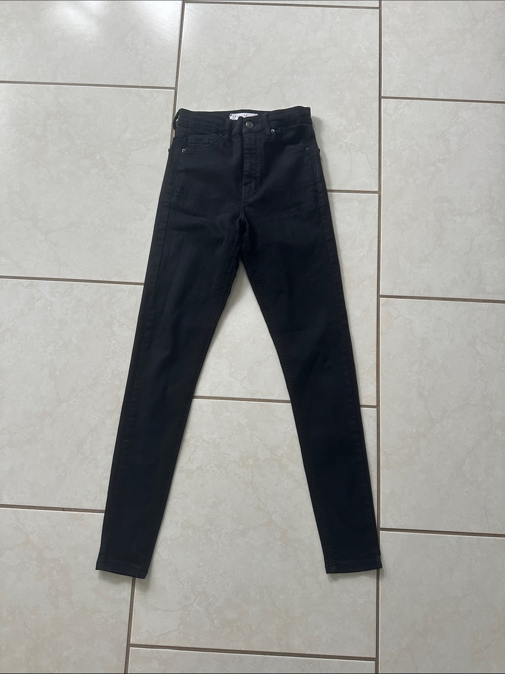 Topshop JAMIE Black High-Rise Women’s Skinny Jeans